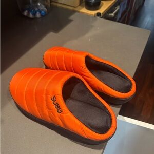 Orange Quilted Slippers / SUBU Slippers
